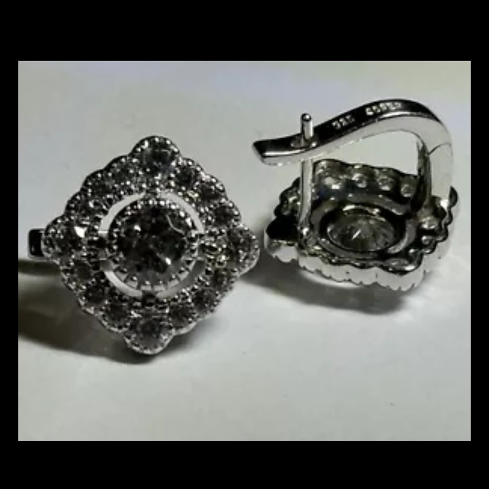 Beny SOFER Lever Back Earrings Sterling Silver Sofer Fashion Jewelry Line .925